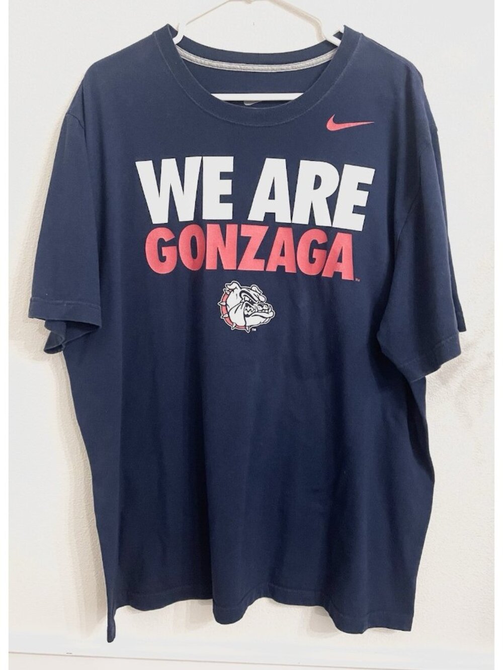 Nike Gonzaga Bulldogs Adult XXL T-Shirt Blue Short Sleeve We Are Gonzaga